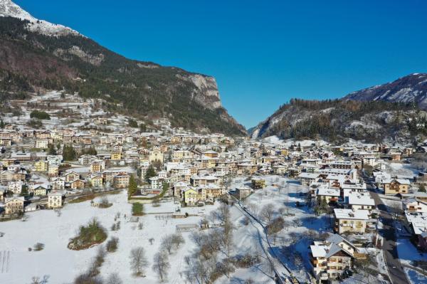 Borgo di San Lorenzo Dorsino in inverno