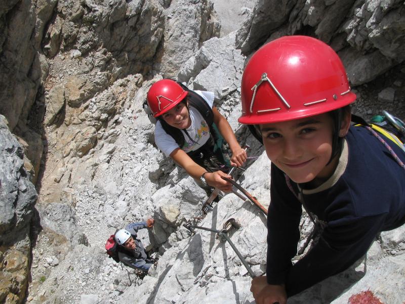 arrampiacata per bambini sulla Roccia degli Scoiattoli